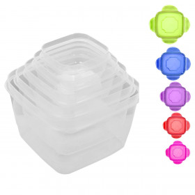 Φαγητοδοχεία Διάφανα (Διάφορα Μεγέθη) - 5 τμχ.