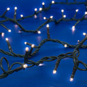 100 Λαμπάκια LED Επεκτεινόμενα Εσωτερικού Χώρου 5 m - Λευκό Ψυχρό