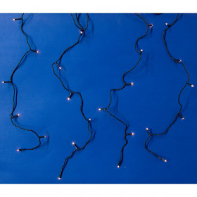 200 Λαμπάκια Κουρτίνα LED Επεκτεινόμενα 2 m - Λευκό Θερμό