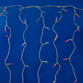 200 Λαμπάκια Κουρτίνα LED Επεκτεινόμενα 2 m - Πολύχρωμα