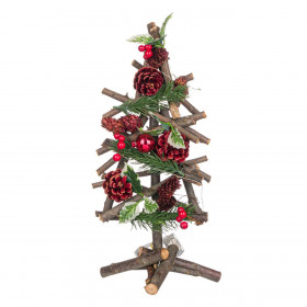 Χριστουγεννιάτικο Διακοσμητικό Δέντρο Στολισμένο με Φως 10 LED 40 cm