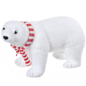 Χριστουγεννιάτικη Διακοσμητική Φιγούρα Αφρώδης Πολική Αρκούδα Ριγέ Κασκόλ 40 cm Χριστουγεννιάτικη Διακοσμητική Φιγούρα Αφρώδης Πολική Αρκούδα Ριγέ Κασκόλ 40 cm
