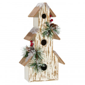 Χριστουγεννιάτικο Ξύλινο Διακοσμητικό Χιονισμένο Σπιτάκι Λευκό 27 εκ. Χριστουγεννιάτικο Ξύλινο Διακοσμητικό Χιονισμένο Σπιτάκι Λευκό 27 εκ.