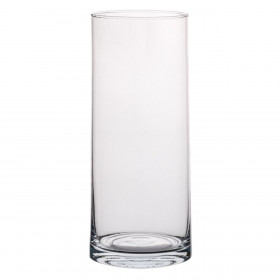 Βάζο Διακοσμητικό - Γυάλα Κύλινδρος Διάφανο 10x23cm