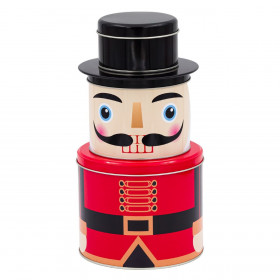 Χριστουγεννιάτικο Μεταλλικό Κουτί 3D 3 Θέσεων Σχήμα Στρατιώτη 14x26cm