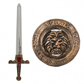 Σετ Αληθοφανή Όπλα Ασπίδα &amp Σπαθί με Ήχο - 2 τμχ.