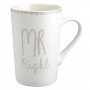 Σετ Κούπες Ίσιες New Bone Mr Right - Mrs Always Right 350 ml - 2 τμχ.