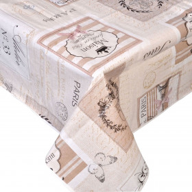 Τραπεζομάντηλο Πλαστικοποιημένο Paris 180x140cm