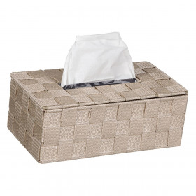 Θήκη για Χαρτομάντηλα Rattan Πλεκτό Μπεζ 26x14.5x10cm