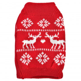 Χριστουγεννιάτικο Πουλόβερ Σκύλου Κόκκινο L Χριστουγεννιάτικο Πουλόβερ Σκύλου Κόκκινο L