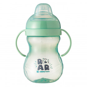 Εκπαιδευτικό Ποτήρι με Στόμιο &amp Λαβές Πλαστικό Μέντα Kikka Boo 300 ml 