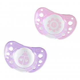 Πιπίλες Σιλικόνης CHICCO Physio Air Λιλά Ροζ - 2 τμχ.