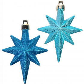 Σετ Χριστουγεννιάτικα Στολίδια Αστέρια Τυρκουάζ Glitter Σαγρέ 8 cm - 16 τμχ. Σετ Χριστουγεννιάτικα Στολίδια Αστέρια Τυρκουάζ Glitter Σαγρέ 8 cm - 16 τμχ.