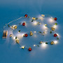 20 Χριστουγεννιάτικα Διακοσμητικά Λαμπάκια LED Μπάλες Δέντρα Μπαταρίας 2.20 m - Θερμό Λευκό