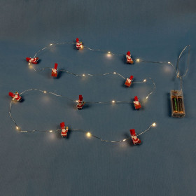 20 Χριστουγεννιάτικα Διακοσμητικά Λαμπάκια Μπαταρίας LED Άγιος Βασίλης 2.20m - Θερμό Λευκό 20 Χριστουγεννιάτικα Διακοσμητικά Λαμπάκια Μπαταρίας LED Άγιος Βασίλης 2.20m - Θερμό Λευκό