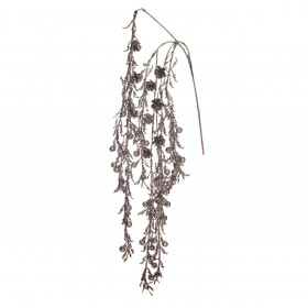 Χριστουγεννιάτικο Διακοσμητικό Κλαδί Σαμπανί Glitter 105 cm