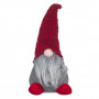 Χριστουγεννιάτικο Door Stopper Άγιος Βασίλης Gnome Κόκκινο Σκουφί 30 cm