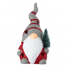 Χριστουγεννιάτικο Κεραμικό Άγιος Βασίλης Gnome με Δέντρο για Ρεσώ 12x11x22cm Χριστουγεννιάτικο Κεραμικό Άγιος Βασίλης Gnome με Δέντρο για Ρεσώ 12x11x22cm