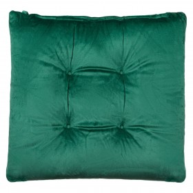 Μαξιλάρι Καρέκλας Χειμερινής Διακόσμησης Πράσινο Velvet 40x40 cm