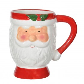 Χριστουγεννιάτικη Κούπα 3D Πρόσωπο Άγιου Βασίλη 500ml