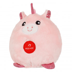 Λούτρινος Μονόκερος Ροζ Μωβ με Ήχο 12cm