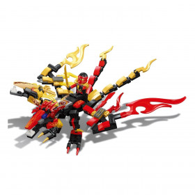 Τουβλάκια Κατασκευών Ninja Μαχητής Κόκκινος Δράκος (178 Κομμάτια)