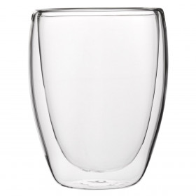 Ποτήρι Γυάλινο Διάφανο Φούσκα Διπλό Τοίχωμα 340 ml