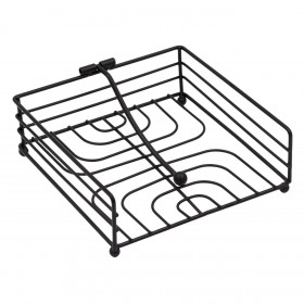 Θήκη για Χαρτοπετσέτες Μεταλλική Τετράγωνη 18x18x6.5 cm