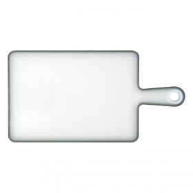 Δίσκος Κοπής Πλαστικός Λευκός με Λαβή Γκρι 30x21 cm