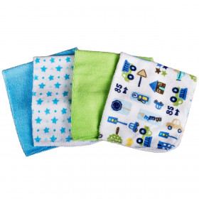 Πανάκια Βρεφικά Βαμβακερά με Σχέδια 25x25 cm - 8 τμχ.