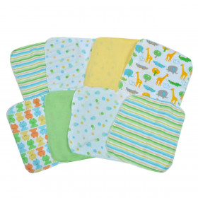 Πανάκια Βρεφικά Ώμου Πολύχρωμα Βελουτέ - 8 τμχ. 