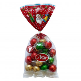 Χριστουγεννιάτικα Σοκολατάκια Γάλακτος με Πραλίνα Φουντουκιού Μπαλίτσες 220g - Astir