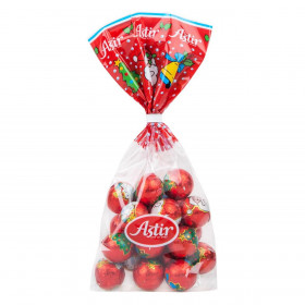 Χριστουγεννιάτικα Σοκολατάκια Γάλακτος Μπαλίτσες με Πραλίνα &amp Δημητριακά 220g - Astir