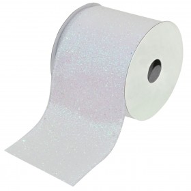 Xριστουγεννιάτικη Διακοσμητική Κορδέλα Δέντρου Iριδίζουσα Glitter - 5 m x 63 mm