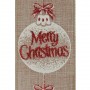 Χριστουγεννιάτικη Διακοσμητική Κορδέλα Δέντρου Μπεζ Μπάλες Merry Christmas - 5 m x 63 mm