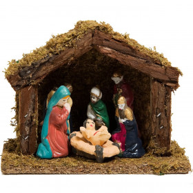 Χριστουγεννιάτικη Φάτνη 17x8x13 cm - 6 Φιγούρες Χριστουγεννιάτικη Φάτνη 17x8x13 cm - 6 Φιγούρες