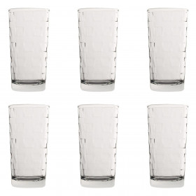 Ποτήρι Νερού Γυάλινο Διάφανο Cube 245 ml - 6 τμχ. 