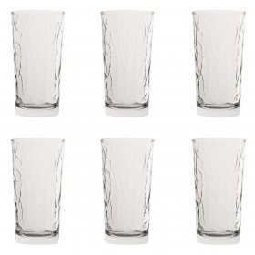 Ποτήρι Νερού Γυάλινο Διάφανο Diamond 245 ml - 6 τμχ.