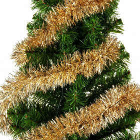 Χριστουγεννιάτικη Τρέσα Σαμπανί Tinsel 3 m x 8 cm