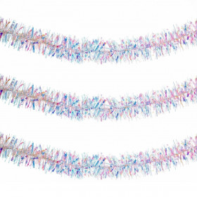 Χριστουγεννιάτικη Τρέσα με Ιριδίζον Τίνσελ 3m x 7cm