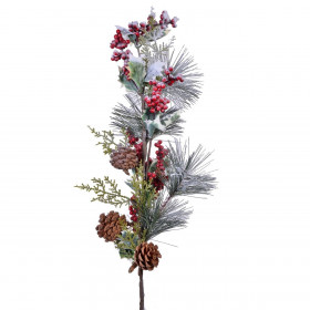 Χριστουγεννιάτικο Κλαδί Ελάτου Χιόνι 76 εκ