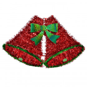 Χριστουγεννιάτικο Διακοσμητικό Τοίχου Καμπάνες Κόκκινο Tinsel 54cm Χριστουγεννιάτικο Διακοσμητικό Τοίχου Καμπάνες Κόκκινο Tinsel 54cm