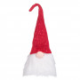 Χριστουγεννιάτικη Διακοσμητική Φιγούρα Άγιος Βασίλης Gnome Κόκκινο Σκουφί με Παγιέτες 40 cm