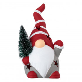 Χριστουγεννιάτικο Κεραμικό Άγιος Βασίλης Gnome με Δέντρο για Ρεσώ 10x8x17cm Χριστουγεννιάτικο Κεραμικό Άγιος Βασίλης Gnome με Δέντρο για Ρεσώ 10x8x17cm