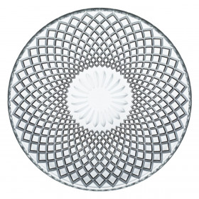 Πιατέλα Γυάλινη Διάφανη Ανάγλυφο Σχέδιο Ρόμβοι Λουλούδι 32cm Πιατέλα Γυάλινη Διάφανη Ανάγλυφο Σχέδιο Ρόμβοι Λουλούδι 32cm