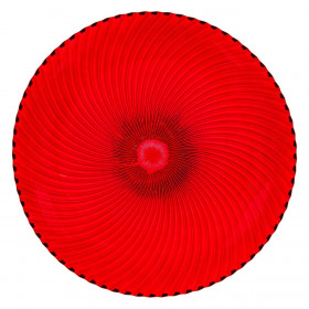 Χριστουγεννιάτικη Πιατέλα Σερβιρίσματος Γυάλινη Κόκκινη Αχιβάδα 31cm Χριστουγεννιάτικη Πιατέλα Σερβιρίσματος Γυάλινη Κόκκινη Αχιβάδα 31cm