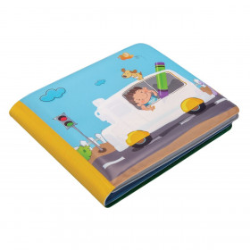 Μαγικό Βιβλίο Μπάνιου με Εφέ Νερού &amp Ήχο &quotΟχήματα &quot 15x13cm