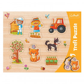 Παζλ Καρτέλα Ζώα της Φάρμας (7 Κομμάτια) - Trefl