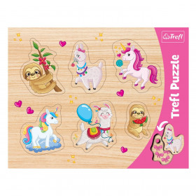 Παζλ Καρτέλα Χαριτωμένα Ζωάκια (6 Κομμάτια) - Trefl