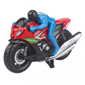 Μοτοσυκλέτα Friction με Αναβάτη (Κάνει Ακροβατικά) 12.5cm